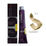 رنگ مو فیدل بلوند زیتونی خیلی روشن شماره 9.7 حجم 100 میل