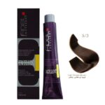 رنگ مو فیدل قهوه‌ای طلایی روشن شماره 5.3 حجم 100 میل