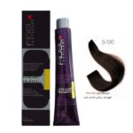 رنگ مو فیدل قهوه‌ای روشن طبیعی قوی شماره 5.00 حجم 100 میل