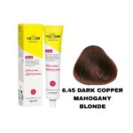 رنگ مو یلو شماره 6.45 بلوند مسی ماهاگونی تیره DARK COPPER MAHOGANY BLONDE حجم 100 میل