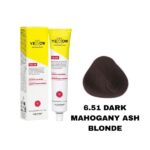 رنگ مو یلو شماره 6.51 بلوند دودی ماهاگونی تیره DARK MAHOGANY ASH BLONDE حجم 100 میل