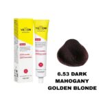 رنگ مو یلو شماره 6.53 بلوند طلایی ماهاگونی تیره DARK MAHOGANY GOLDEN BLONDE حجم 100 میل