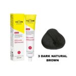 رنگ مو یلو شماره 3 قهوه‌ای طبیعی تیره DARK NATURAL BROWN حجم 100 میل