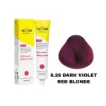 رنگ مو یلو شماره 6.26 بلوند بنفش قرمز تیره DARK VIOLET RED BLONDE حجم 100 میل