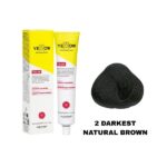 رنگ مو یلو شماره 2 قهوه‌ای طبیعی تیره DARKEST NATURAL BROWN حجم 100 میل