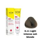 رنگ مو یلو شماره 8.11 بلوند دودی روشن شدید Light intense ash blonde حجم 100 میل