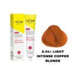 رنگ مو یلو شماره 8.44+ بلوند مسی روشن شدید LIGHT INTENSE COPPER BLONDE حجم 100 میل