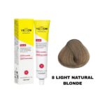 رنگ مو یلو شماره 8 بلوند طبیعی روشن LIGHT NATURAL BLONDE حجم 100 میل