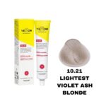 رنگ مو یلو شماره 10.21 بلوند خاکستری بنفش خیلی خیلی روشن LIGHTEST VIOLET ASH BLONDE حجم 100 میل