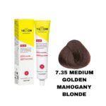 رنگ مو یلو شماره 7.35 بلوند طلایی ماهاگونی متوسط MEDIUM GOLDEN MAHOGANY BLONDE حجم 100 میل