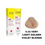 رنگ مو یلو شماره 9.32 بلوند طلایی بنفش روشن VERY LIGHT GOLDEN VIOLET BLONDE حجم 100 میل