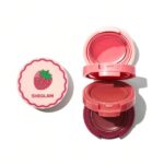 رژ لب و رژگونه 3 طبقه استرابری ویرل شیگلم Sheglam Strawberry Whirl Cheek & Lip Cream Stack