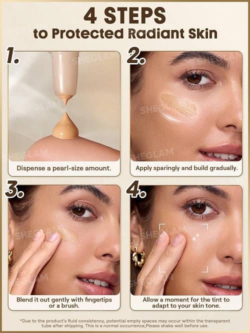 تینت صورت شیگلم حاوی SPF20 رنگ حجم 30 میل