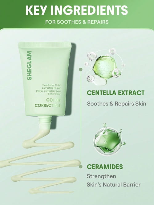 پرایمر سبز شیگلم 30 میل SHEGLAM Even Better Color Correcting Primer-Green