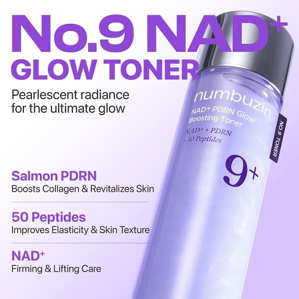 تونر ضد چروک و لیفتینگ نامبوزین Numbuzin مدل NAD+ + 50 Peptides حجم 150 میل