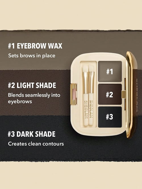 پالت سایه ابرو شیگلم SHEGLAM Full-Filled Eyebrow Palette-102 Ash Brown