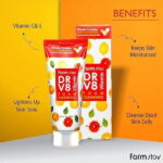 فوم شستشو و روشن کننده صورت فارم استی حجم ۱۰۰ میل Farm Stay DR-V8 Vitamin Foam Cleansing