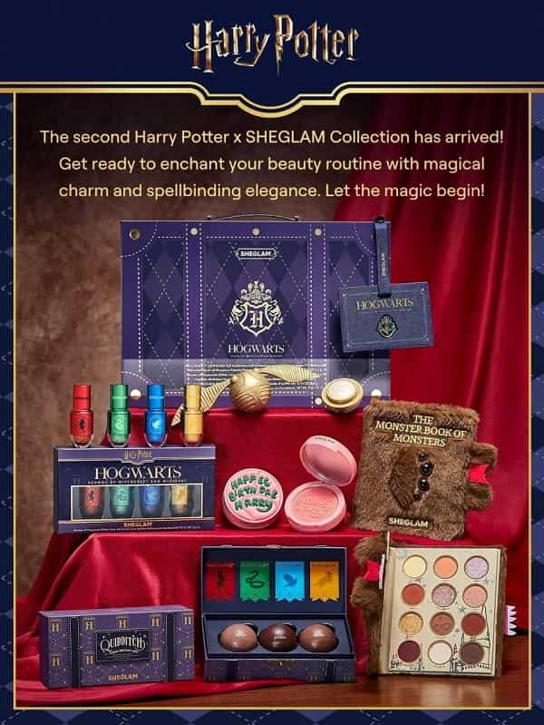 نمای کلی پک کامل آرایشی هری پاتر شیگلم (Harry Potter x SHEGLAM Full Collection Set)
